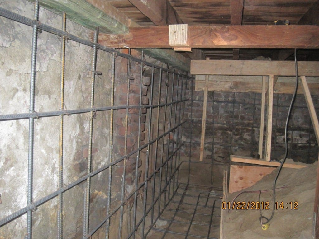 Sister Foundation Rebar Footing Foundation Repair & Earthquake